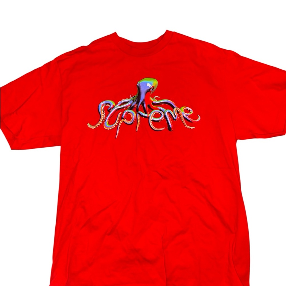 Supreme Red Cotton T-Shirt
